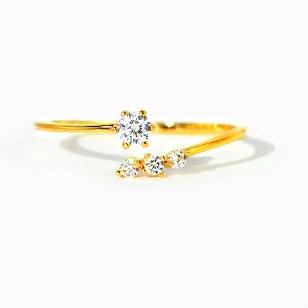 Story Jewellery Be You Multi-Stone Open Ring Size 7 NIB